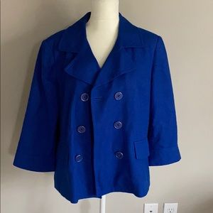 Banana Republic Blazer Jacket Blue Cotton Size XL